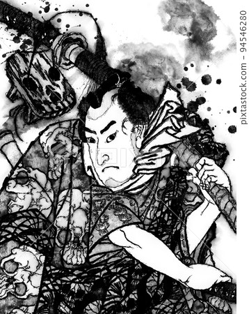 Kuniyoshi Moyau 現金人帶標籤 Nozarashi Gosuke 墨水版 Kuniyoshi Moyau 現金人帶標籤 Nozarashi Gosuke 墨水版 94546280