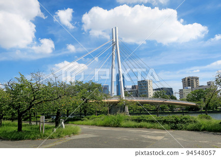 川崎大橋,一座美麗的斜拉橋,橫跨大阪大川 川崎大橋,一座美麗的斜拉橋,橫跨大阪大川 94548057