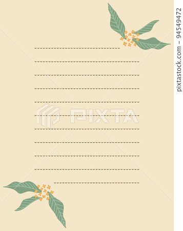 Simple orange stationery frame of fragrant rhinoceros Simple orange stationery frame of fragrant rhinoceros 94549472