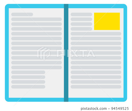 Open book icon. Text pages. Knowledge symbol Open book icon. Text pages. Knowledge symbol 94549525