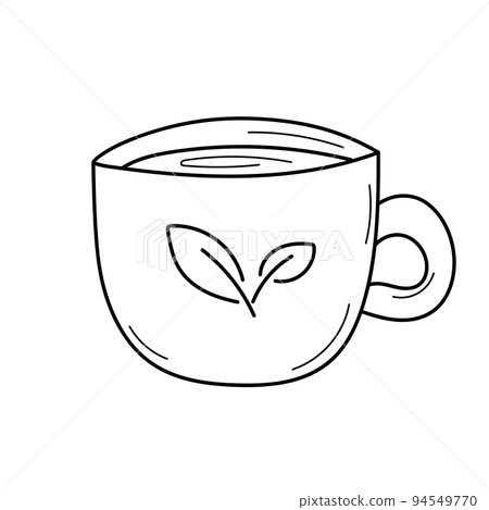 Cup of coffee or tea - coloring book. Game for kids. Vector cartoon illustration Cup of coffee or tea - coloring book. Game for kids. Vector cartoon illustration 94549770