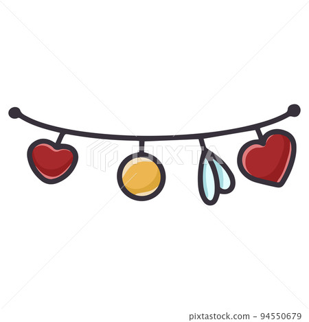 Hanging garland clipart Hanging garland clipart 94550679
