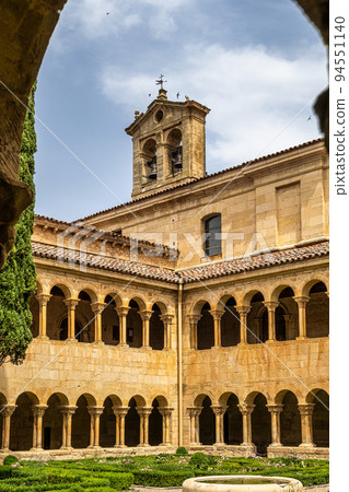 The cloister of Santo Domingo de Silos Abbey at Burgos, Spain. 94551140