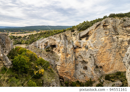 Devil's Window. Natural viewpoint on the bank of the river Jucar. Villalba de la Sierra, Cuenca, Spain Devil's Window. Natural viewpoint on the bank of the river Jucar. Villalba de la Sierra, Cuenca, Spain 94551161