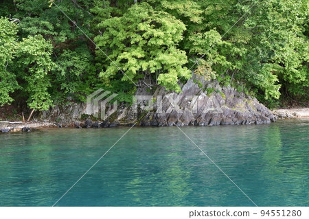 北海道晴天支笏湖柱狀節理 北海道晴天支笏湖柱狀節理 94551280