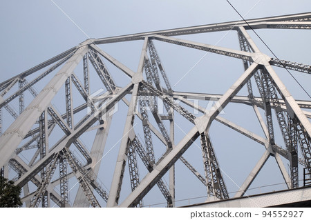 Howrah Bridge now Rabindra Setu over River Hooghly in Kolkata, India 94552927