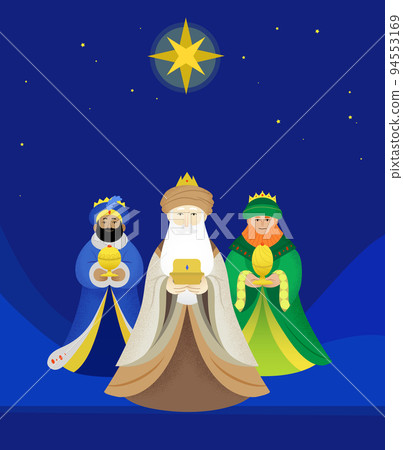 The Three Wise Men under the star of Bethlehem 94553169