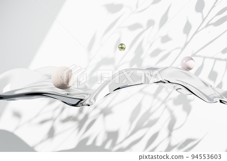 Cloth fabric gradient waves abstract background. Iridescent glass wavy surface. Liquid surface, ripples, reflections. 3d render illustration Cloth fabric gradient waves abstract background. Iridescent glass wavy surface. Liquid surface, ripples, reflections. 3d render illustration 94553603