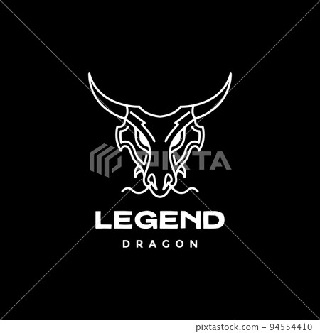 head dragon long horn logo design head dragon long horn logo design 94554410