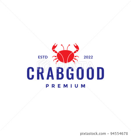 delicious crabs seafood minimal logo design 94554678
