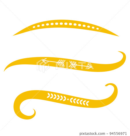 Yellow Swirls Swash Logo Ornament Designs Yellow Swirls Swash Logo Ornament Designs 94556971