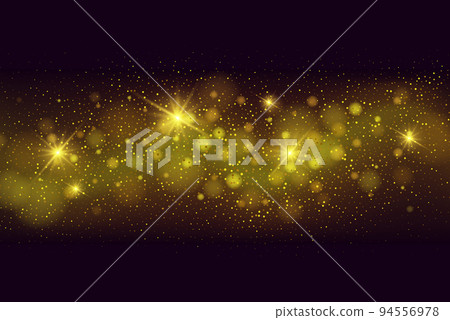 Fantasy dark abstract design with golden dots and sparkles, holiday poster, postcard Fantasy dark abstract design with golden dots and sparkles, holiday poster, postcard 94556978