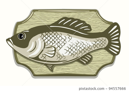 fish on the board exhibit on the wall 94557666