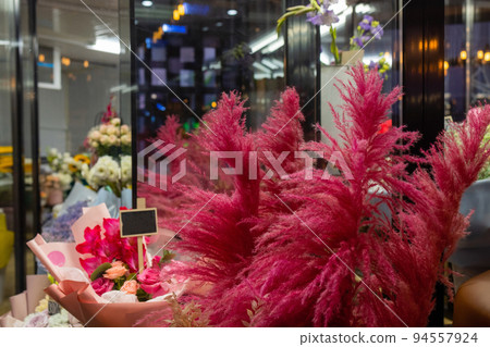 Close-up colorful spring bouquet with many different flowers jelly. Close-up colorful spring bouquet with many different flowers jelly. 94557924