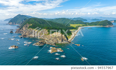 [Tokushima] Gamoda Cape [Drone aerial photography] 94557967