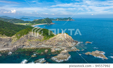 [Tokushima] Gamoda Cape [Drone aerial photography] 94557992