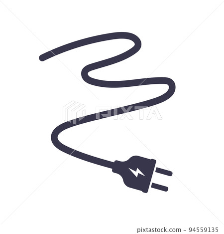 Electric plug power vector consumption ac symbol icon. Electric plug icon illustration isolated 94559135