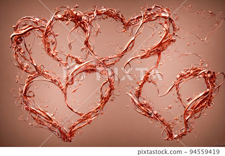 Valentine Hearts Abstract rose Background. St.Valentine's Day Valentine Hearts Abstract rose Background. St.Valentine's Day 94559419