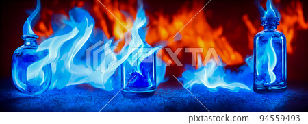 Abstract red Blue fire flames. fantasy Background Abstract red Blue fire flames. fantasy Background 94559493