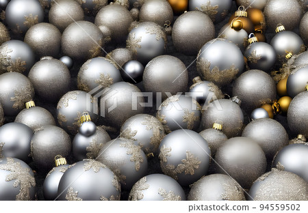 Christmas Decoration. Holiday Decorations. Christmas balls. Banner size 94559502
