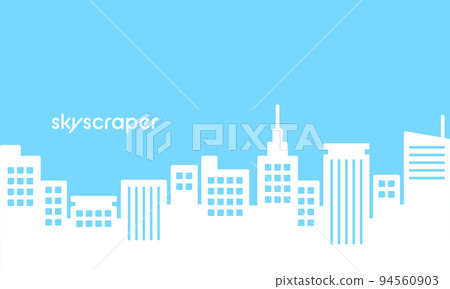 An illustration of skyscrapers. Silhouette vector material. 94560903