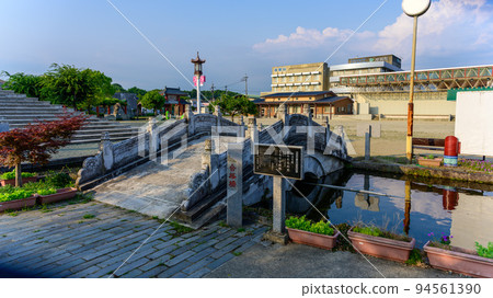 宮廷建築風格“黃昏宮廷風光，橋塘公園” 旅遊勝地：有明之里四水孔子公園 94561390