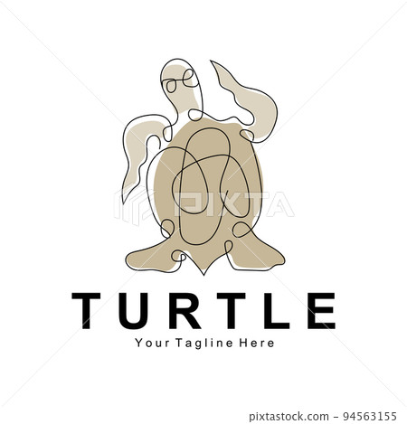 Sea Turtle Logo Design Protected Amphibian Marine Animal Icon Illustration, Vector Brand Corporate Identity 94563155