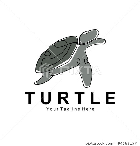 Sea Turtle Logo Design Protected Amphibian Marine Animal Icon Illustration, Vector Brand Corporate Identity 94563157
