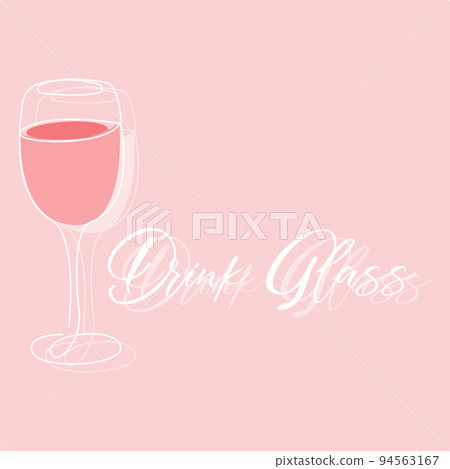 Drink Glass Logo Design, Vector Icon Illustration of Juice, Wine, and Coffee Drinks 94563167