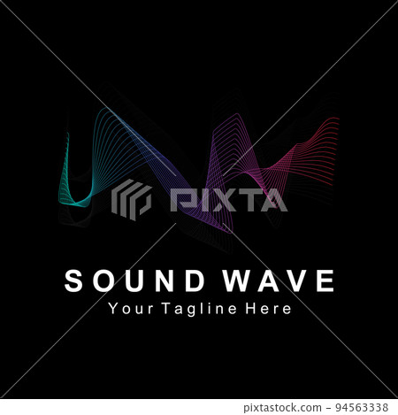 Sound waves vector illustration Sound waves vector illustration 94563338