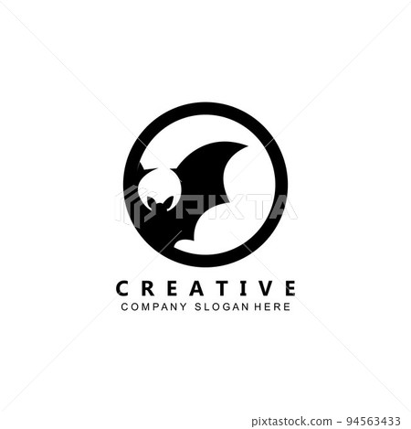 night animal halloween bat logo vector symbol 94563433