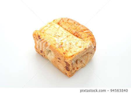 loaf of bread on white background 94563840