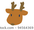 Reindeer illustration material face 94564369
