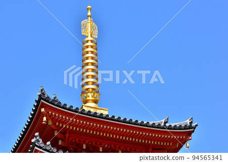 福岡市博多區福岡市新觀光景點東長寺五層塔索林 94565341