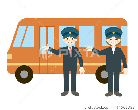 Bus and driver 94565353