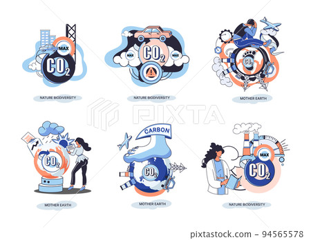 Nature biodiversity vector illustration set mother earth climate change awareness ecological concept. Creative metaphor Nature biodiversity vector illustration set mother earth climate change awareness ecological concept. Creative metaphor 94565578