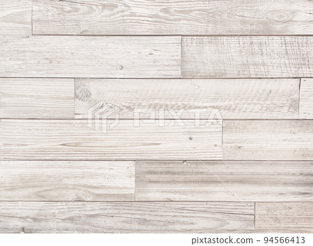 Horizontal background image of rough sawn plank wall in light white wood color 94566413