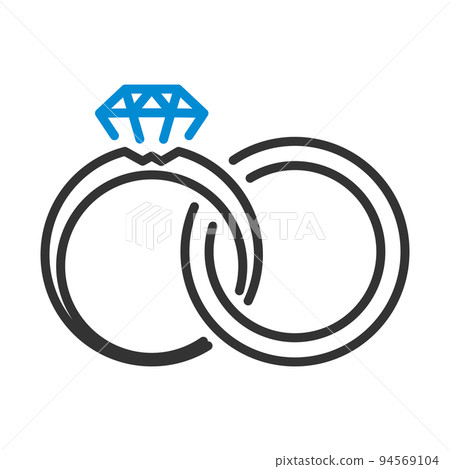 Wedding Rings Icon 94569104