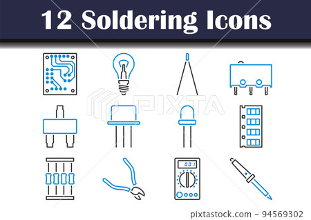 Soldering Icon Set Soldering Icon Set 94569302