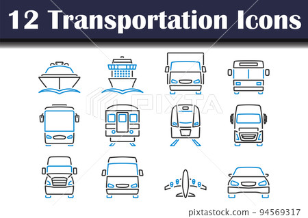 Transportation Icon Set Transportation Icon Set 94569317