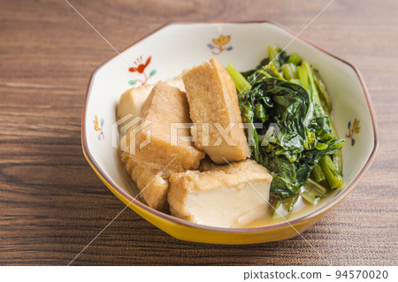 Deep-fried tofu and boiled mizuna Deep-fried tofu and boiled mizuna 94570020