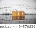 Business Image (Marketing Terms) Block Letter 123 94570839