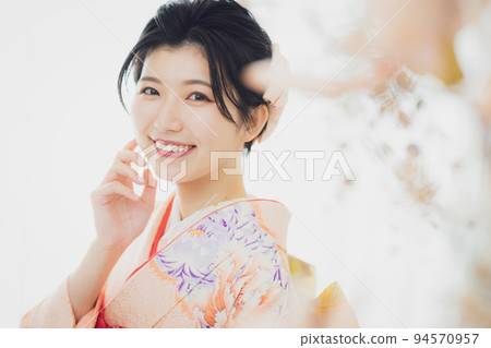 Pink kimono tie 94570957