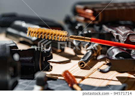 Gunsmith's working table for gun cleaning and maintaining Gunsmith's working table for gun cleaning and maintaining 94571714