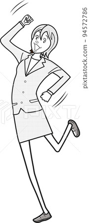 Business woman in a positive pose Business woman in a positive pose 94572786