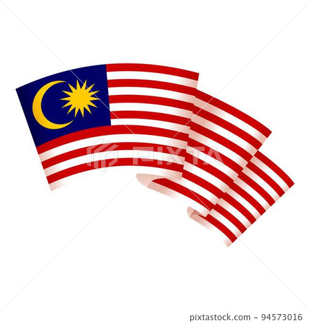Art flag icon cartoon vector. Malaysia country. Asian celebration Art flag icon cartoon vector. Malaysia country. Asian celebration 94573016
