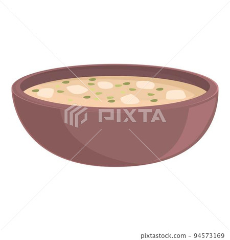 Mushroom soup icon cartoon vector. Asian plate. Cook sushi Mushroom soup icon cartoon vector. Asian plate. Cook sushi 94573169