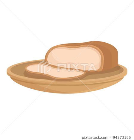Slice meat icon cartoon vector. Japan food. Cuisine asian 94573196