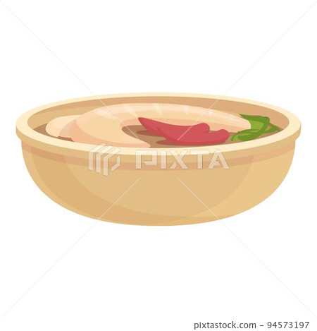 Tempura soup icon cartoon vector. Japanese food. Oden cuisine Tempura soup icon cartoon vector. Japanese food. Oden cuisine 94573197
