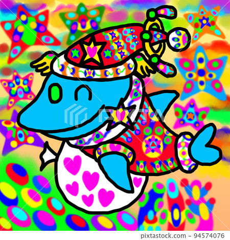 海豚聖誕老人 94574076